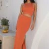 Hello Molly Skirts Dare To Be Maxi Skirt Orange