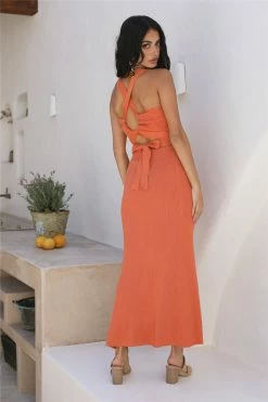 Hello Molly Skirts Dare To Be Maxi Skirt Orange