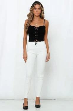 Hello Molly Breathe Again Pants White