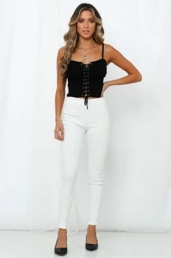 Hello Molly Breathe Again Pants White