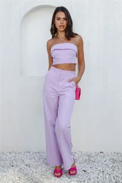 Hello Molly First Move Crop Purple