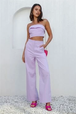 Hello Molly First Move Crop Purple