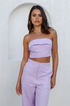 Hello Molly First Move Crop Purple