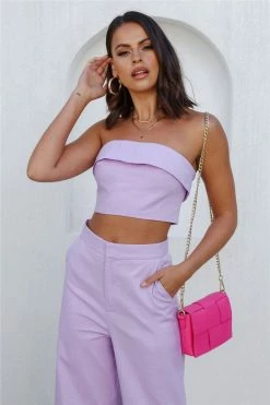 Hello Molly First Move Crop Purple