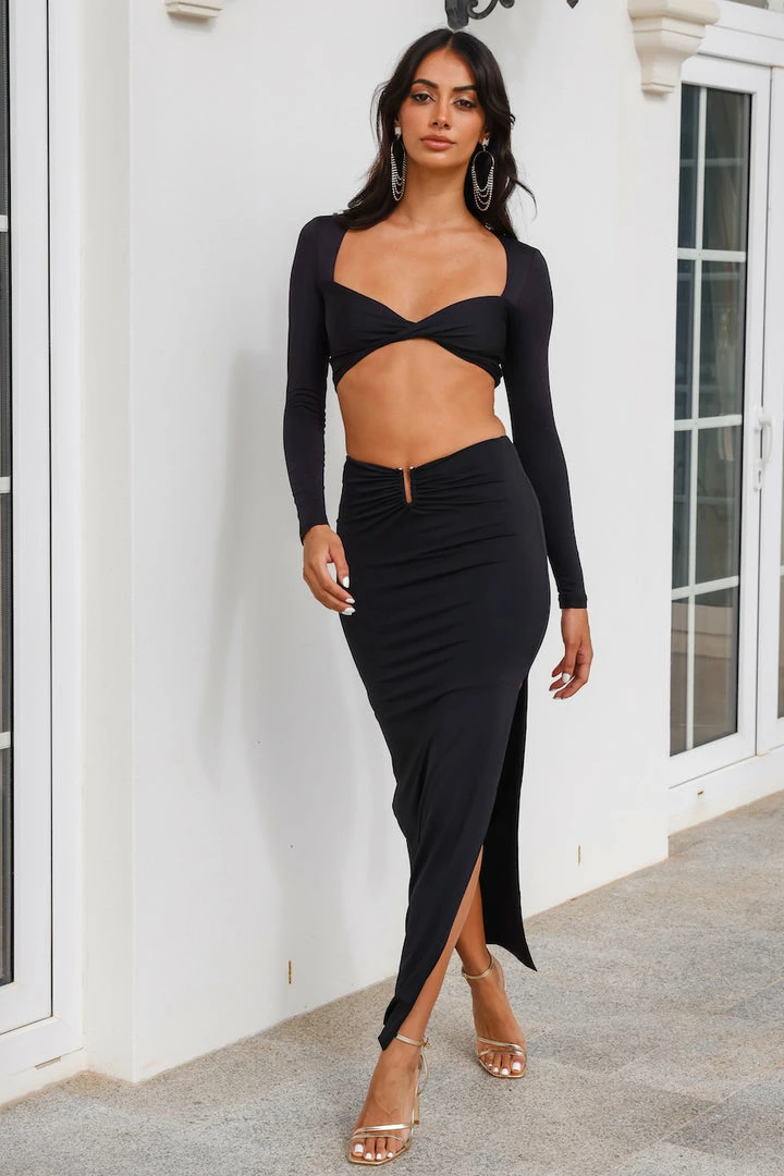 Wholesale βοΈ Hello Molly π Skirts Angel Signs Maxi π Skirt Black β€οΈ 4 Hello Molly Skirts Angel Signs Maxi Skirt Black