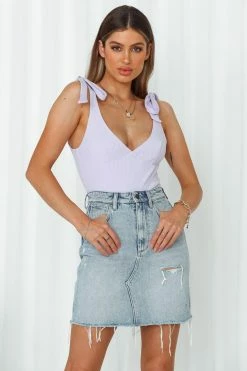 WRANGLER Hi Repair Mini Skirt Nevermind Skirts