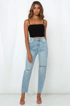 LEE High Mom Jeans Oxy Destruct