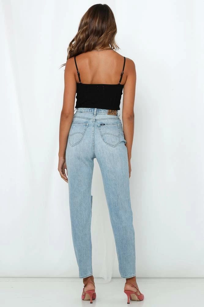 Outlet β LEE High Mom π Jeans Oxy Destruct β 6 LEE High Mom Jeans Oxy Destruct