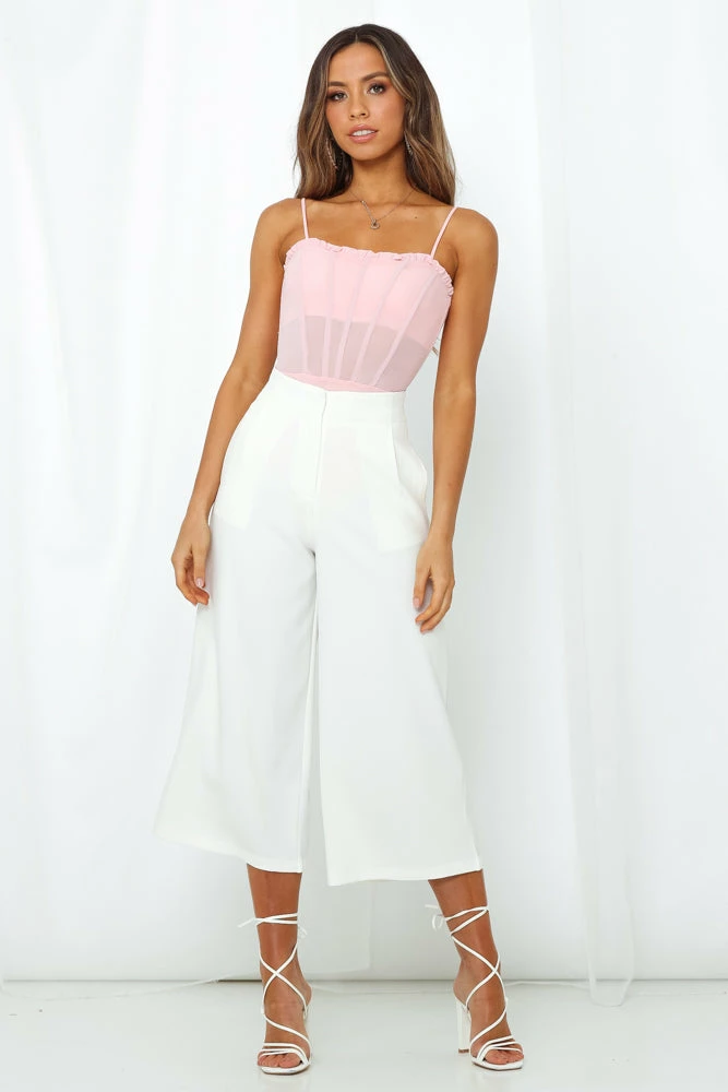 Buy π Hello Molly Slip Away Culottes White π 3 Hello Molly Slip Away Culottes White