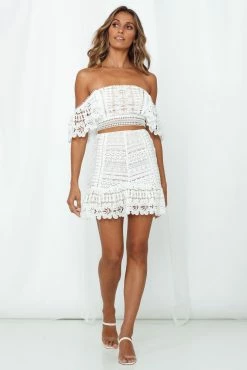 Hello Molly Skirts Summer Sounds Skirt White