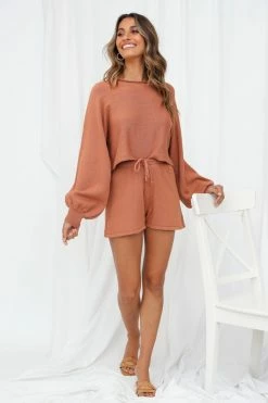 Hello Molly Flight Mode Shorts Tan