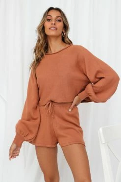 Hello Molly Flight Mode Shorts Tan