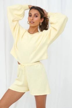 Hello Molly Flight Mode Shorts Yellow