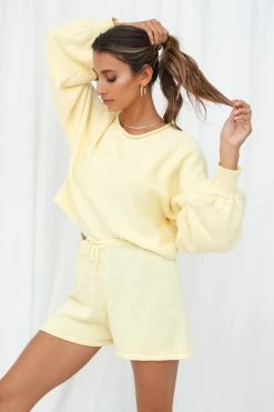 Hello Molly Flight Mode Shorts Yellow