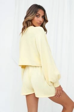 Hello Molly Flight Mode Shorts Yellow