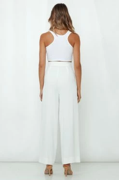 Hello Molly Poor Little Hearts Pants White