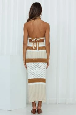 Hello Molly Love These Vibes Midi Skirt Camel