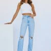 ABRAND A 94 High Straight Gina Rip Jeans