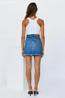 New β¨ Levi's LEVIS Ribcage π Skirt Noe Starter Blue β€οΈ 13 Levi's LEVIS Ribcage Skirt Noe Starter Blue