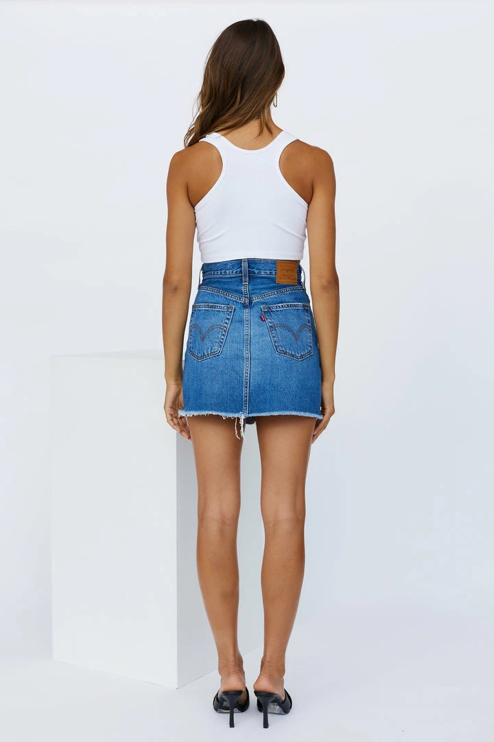 New β¨ Levi's LEVIS Ribcage π Skirt Noe Starter Blue β€οΈ 7 Levi's LEVIS Ribcage Skirt Noe Starter Blue