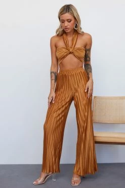 Hello Molly Set Heart Pants Bronze