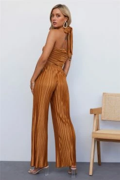 Hello Molly Sets & Co-ords Set Heart Crop Bronze