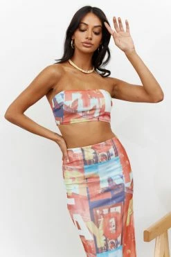 Hello Molly Sets & Co-ords Got Wild Thoughts Crop Multi