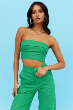 Hello Molly Sets & Co-ords First Move Crop Green