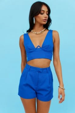 RUNAWAY Amity Top Royal Blue