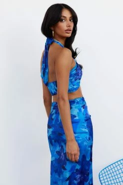 Hello Molly Skirts Need One Dance Maxi Skirt Blue