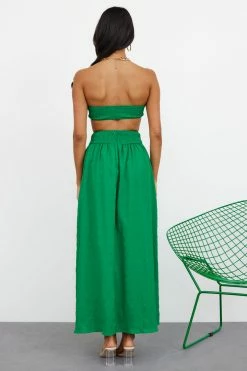Hello Molly Sets & Co-ords Iconic Revival Crop Green