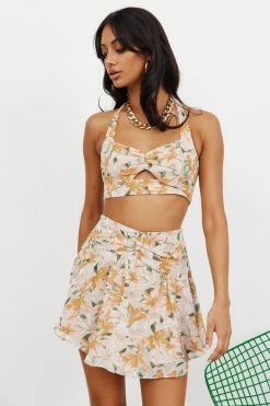 Hello Molly First Class Crop Orange Sets & Co-ords