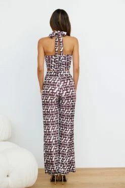 Hello Molly Loveline Crop Top Brown