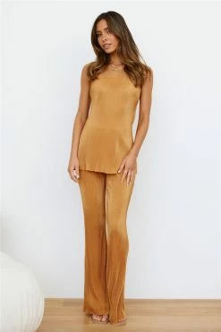 Hello Molly Cover Girl Top Orange Sets & Co-ords