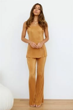 Hello Molly Cover Girl Top Orange Sets & Co-ords