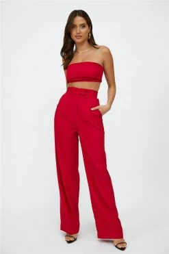 Hello Molly Blind Love Pants Red