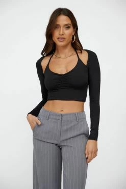 Outlet π₯ Hello Molly Taking Time Crop Black π₯ 12 Hello Molly Taking Time Crop Black