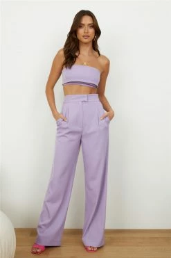 Hello Molly Blind Love Pants Lilac