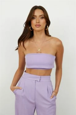 Hello Molly Blind Love Crop Lilac Sets & Co-ords