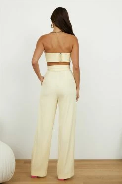 Hello Molly Blind Love Pants Pale Yellow