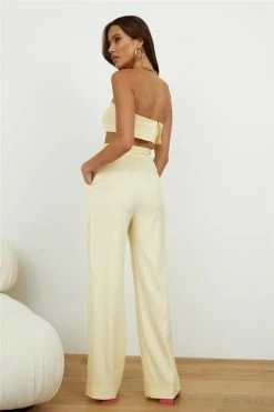 Hello Molly Blind Love Pants Pale Yellow