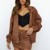 Skirts LIONESS Miami Vice Mini Skirt Sepia Brown