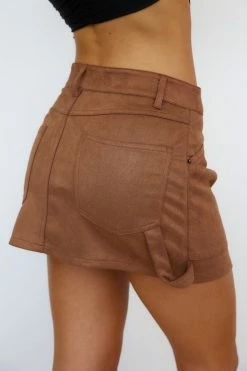 Skirts LIONESS Miami Vice Mini Skirt Sepia Brown