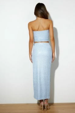 Hello Molly Magic Love Midi Skirt Blue Skirts