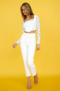 Jeans ABrand A 94 High Slim Stone White