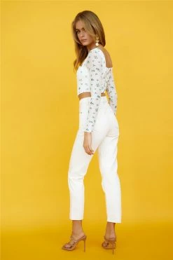 Jeans ABrand A 94 High Slim Stone White