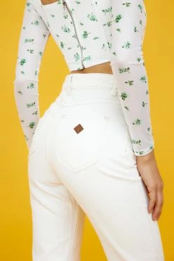 Jeans ABrand A 94 High Slim Stone White