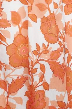 Hello Molly Creme Brulee Maxi Skirt Orange