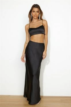 Hello Molly Your Dream Girl Maxi Skirt Black