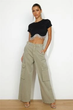Hello Molly Own The Show Pants Khaki